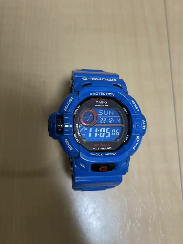 G-SHOCK ライズマン RISEMAN メンインアースブルー GW-9200BLJ 電波ソーラー 動作品