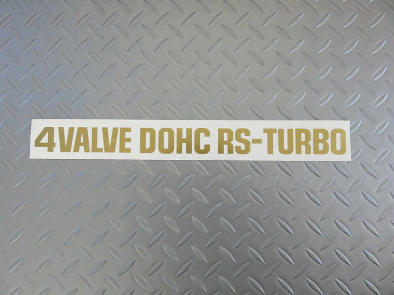 スカイラインDR30　４VALVE DOHC　RS-TURBO カッティングステッカー　W35㎝　鉄仮面　西部警察