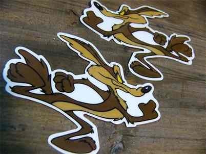 Wile E Coyote STICKERS 　 コヨーテ　ステッカー　デカール