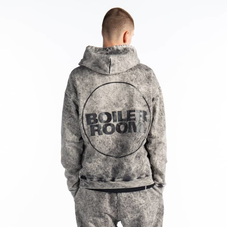 未使用品 新品 Boiler Room boilerroom Static Hoodie ボイラールーム タイダイ ケミカルウォッシュ パーカー　Lサイズ tapes records