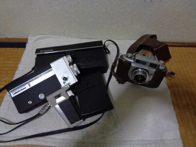 昭和レトロ Canon-キャノン/CINE CANONET8＆ミノルタ カメラ/シネキャノネット 10-25mm 1:1.8＆Minolta カメラ/ジャンク品