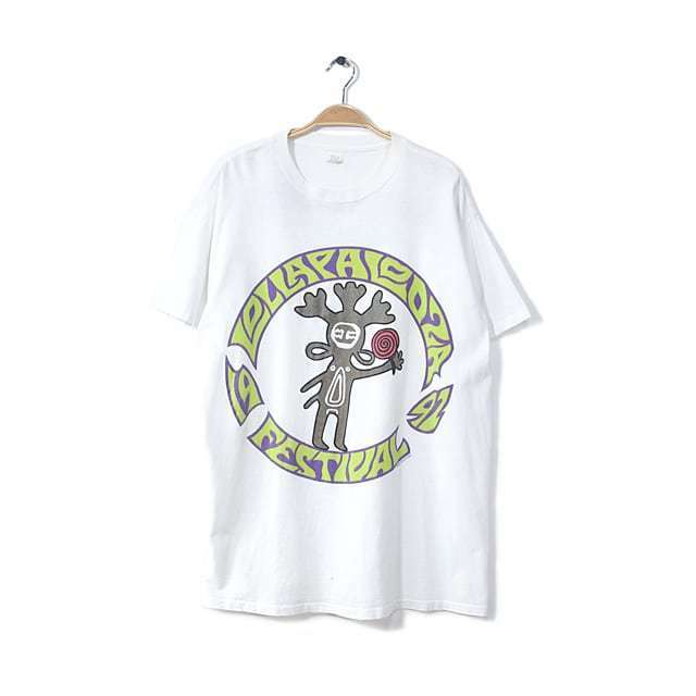 1992 LOLLAPALOOZA ロラパルーザ ロックフェス 90S レッチリ RED HOT CHILI PEPPERS ヴィンテージロックＴシャツ XXXL @AG0001