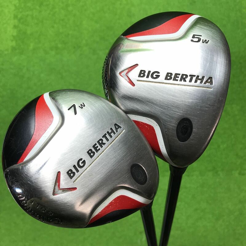 AF-065 Callaway キャロウェイ BIG BERTHA フェアウェイウッド2本セット #5w/#7w オリジナルシャフト フレックスS 全国送料無料