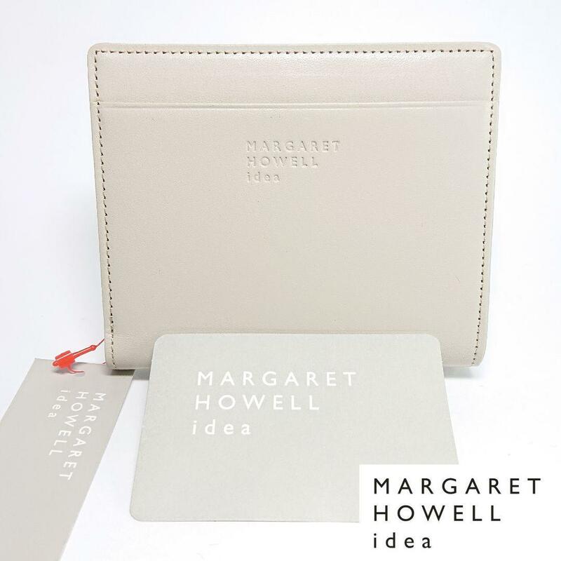 【新品タグ付き】マーガレットハウエルアイデア 二つ折り財布ロディング オフホワイ