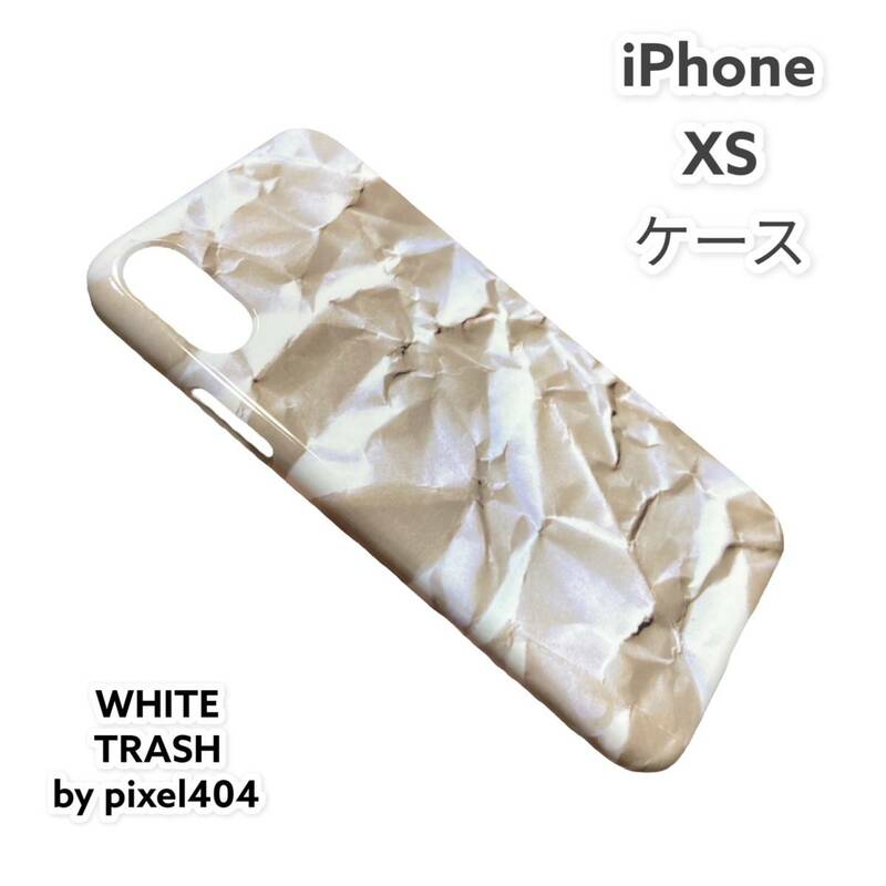 iPhone Xs/スマホケース WHITE TRASH BY PIXEL404