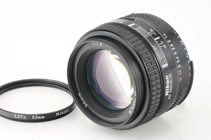 ★実用良品★ ニコン AFレンズ NIKON AF NIKKOR 50mm F1.4 フィルター付き #p103