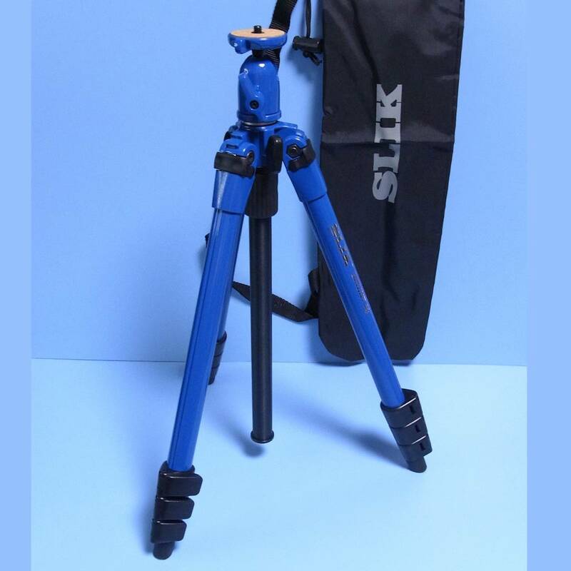 カメラ用三脚　SLIK　スリック　★SPRINT 40★　青色ブルー★ハイキングや登山に最適　ブルーカラーで視認性抜群 アウトドアで視野性が高い