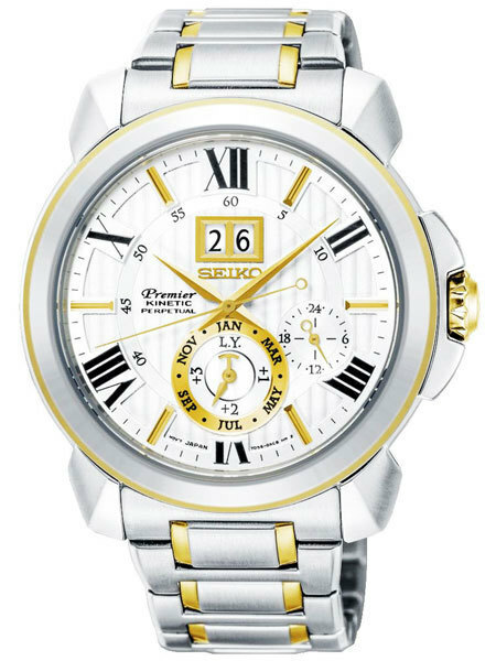 セイコー SEIKO プルミエ Premier キネティック メンズ パーぺチュアル 腕時計 SNP152P1