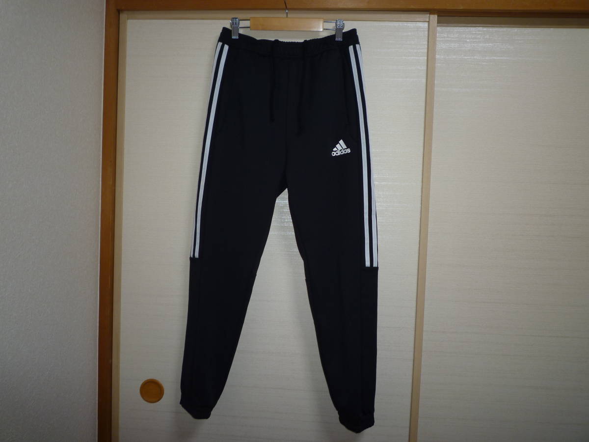 アディダス ジャージパンツ黒×白 Mサイズ