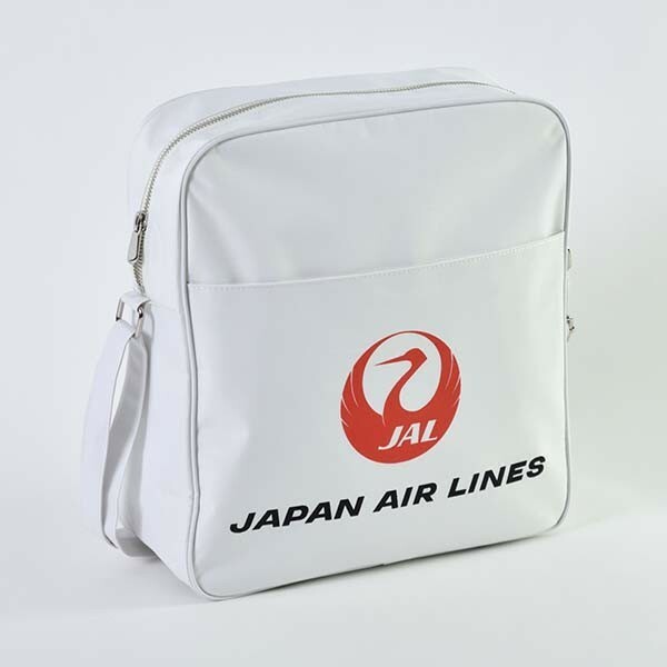 即決♪限定♪新品未使用♪JAL 日本航空 70周年記念 復刻版 ショルダーバッグ エアラインバッグ 大 アメニティグッズ ホワイト