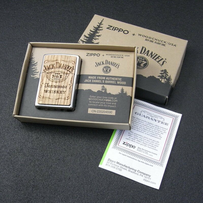 ＺＩＰＰＯ　ジッポ　ジャックダニエル　WOODCHUCK USA　コラボ　限定ライター　Jack Daniel's