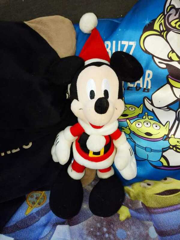【非売品】Disney／ぬいぐるみ／Mickey Mouse／サンタクロース／ライセンス品／ファンタジーアミューズ／SEGA1999／稀少品！!