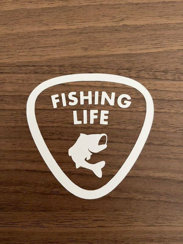256.【送料無料】 FISHING LIFE カッティングステッカー 釣り【新品】