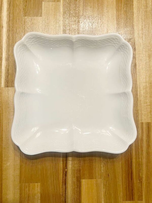リチャードジノリ ベッキオホワイト ディッシュスクエア 21cm　RICHARD GINORI Vecchio White 角角皿 スクエアプレート 中皿 白い食器