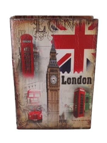 【Lサイズ】シークレットブック（ロンドン）　本 収納 インテリア 本棚 レトロ 雑貨 小物入れ