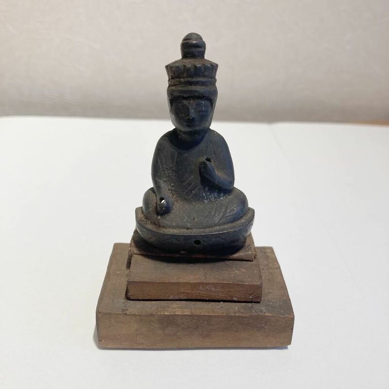仏教美術 仏 かけ仏 古美術 高さ 7.5㎝ 銅
