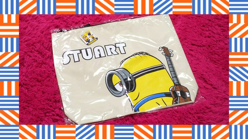 ★☆★ミニオンズ STUART スチュアート☆ファスナー付き 大容量 BIGビッグトートバッグ★☆★