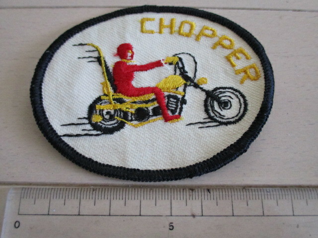 1960-70's デッドストック ハーレー ワッペン 刺繍 バイク チョッパー バイカー ギャング クラブ 新品 アウトロー chopper