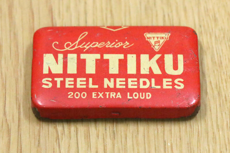 NITTIKU STEEL NEEDLES（ニッチク）針缶　蓄音機　レコード針　長期保管品