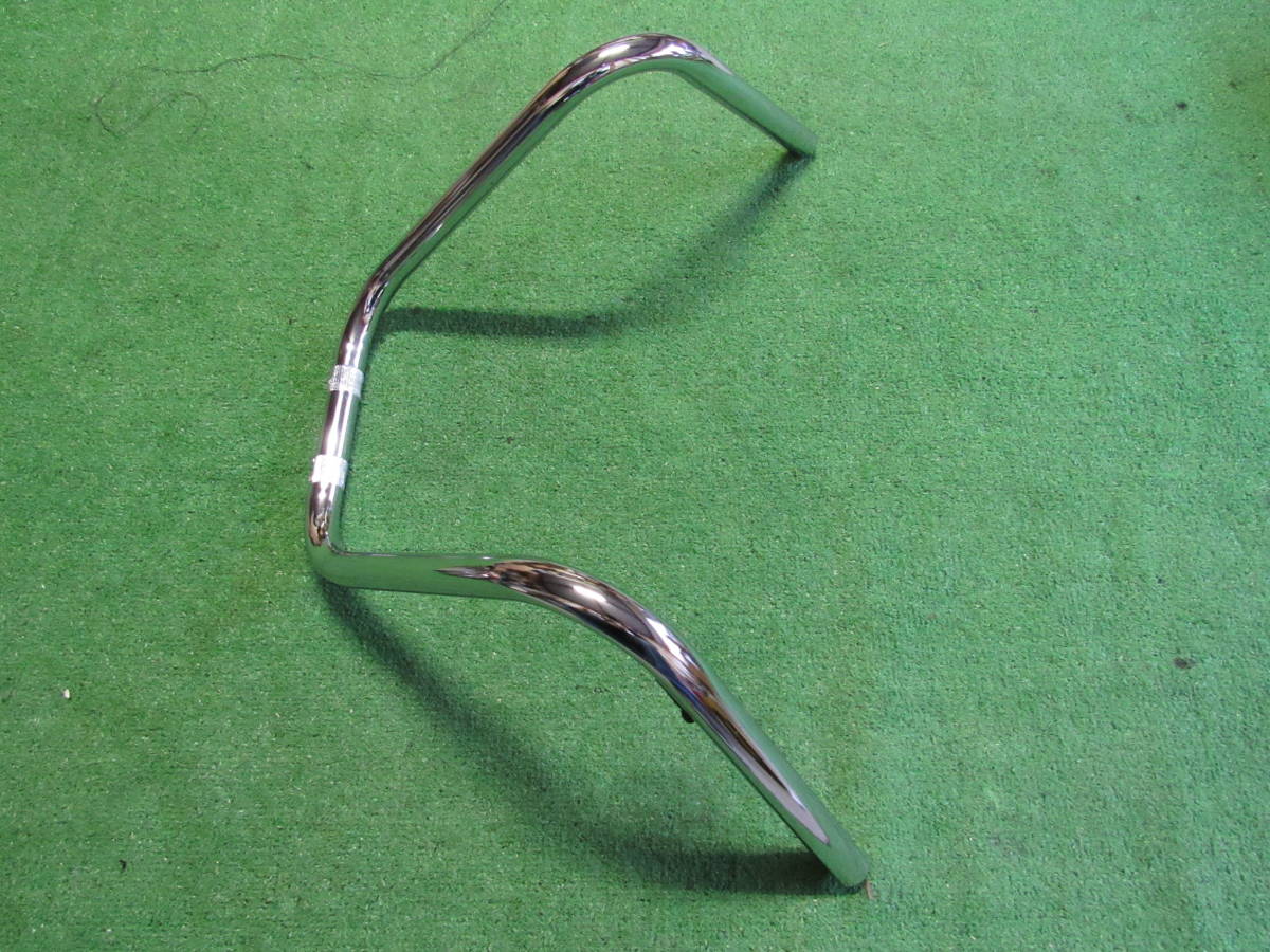 汎用 アップハンドル 30cm 22.2φ メッキ ホンダ エイプ50等