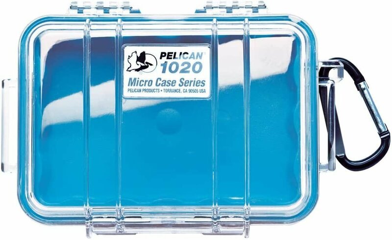 新品 PELICAN 1020 CASE ペリカンケース マイクロケース カラー:ブルー/クリア 外寸:17.3 x 12.1 x 5.4cm ケース用品 [MM51484]