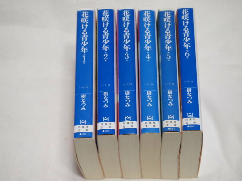 樹なつみ　花咲ける青少年　全6巻　文庫版