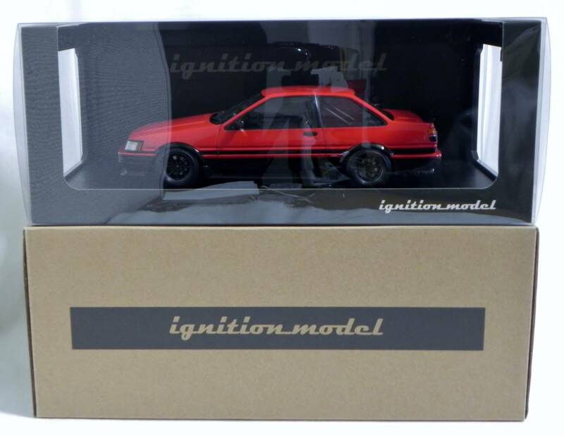 IG 1/18 Toyota Corolla Levin 2Door GT Apex (AE86) Red/Black カローラ レビン RSワタナベ ホイールカスタム イグニッションモデル