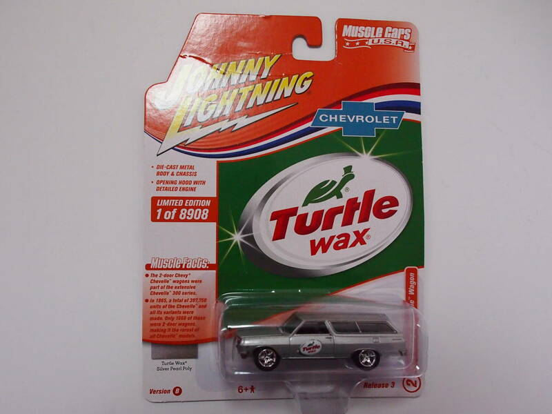 JOHNNY LIGHTNING ジョニーライトニング 1/64 Muscle Cars U.S.A. CHEVROLET Turtle wax 1965 Chey Chevelle Wagon