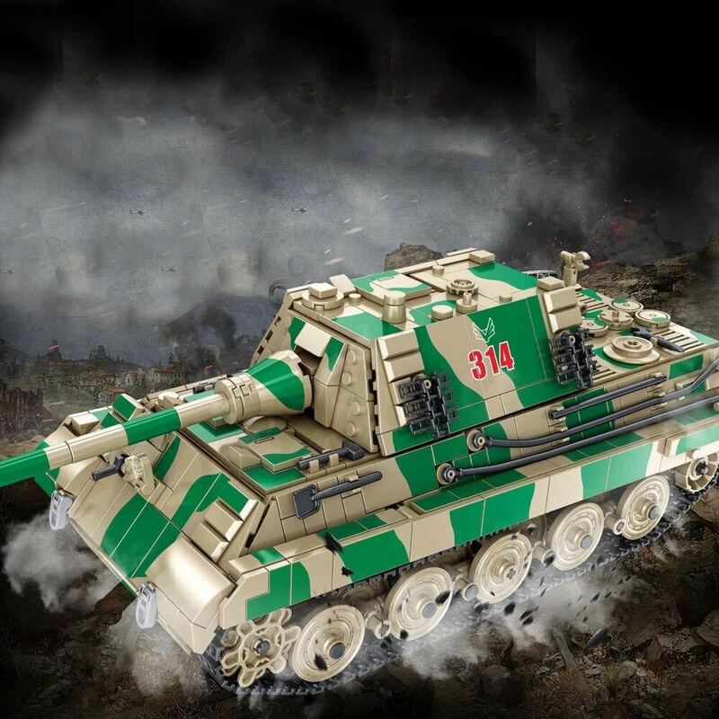 レゴ互換　ヤークトタイガー　　ドイツ　戦車