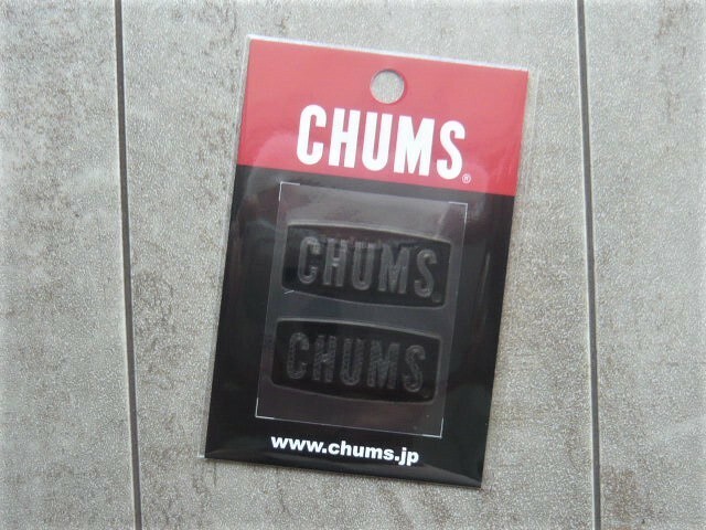 チャムス ステッカー Chums Logo Emboss Sticker ブラック 新品 CH62-1125