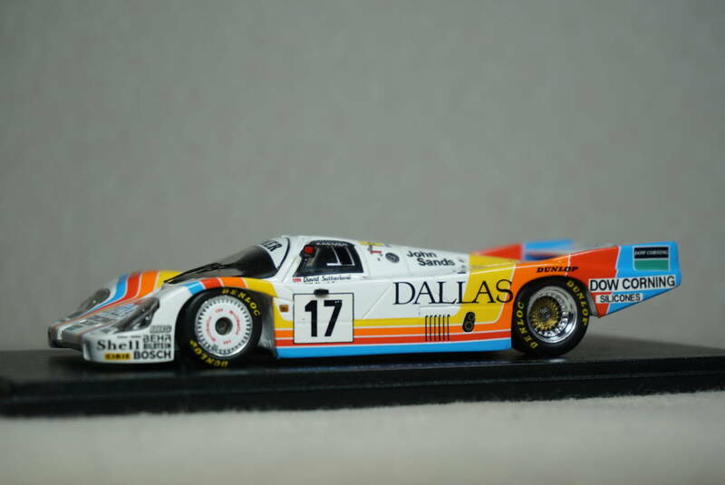 1/43 タバコデカール加工 カスタマー1号車 ルマン spark Porsche 956 #17 1984 Le Mans 24h 9th KREMER ポルシェ クレマー DALLAS ダラス 