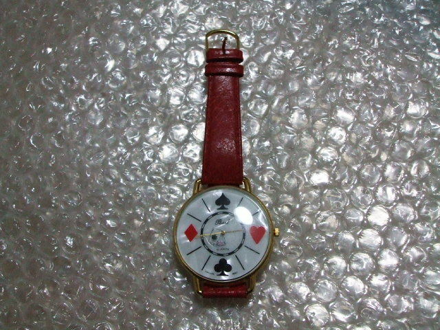 Pearl (パール) トランプ柄 腕時計 45mmケース 中古