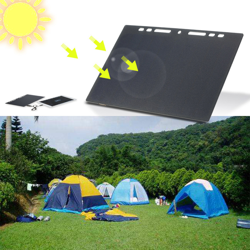 【送料無料】 ノートサイズ ミニ 太陽電池 ソーラーパネル ユニバーサル充電器 10W 5V単結晶 シリコンエポキシ