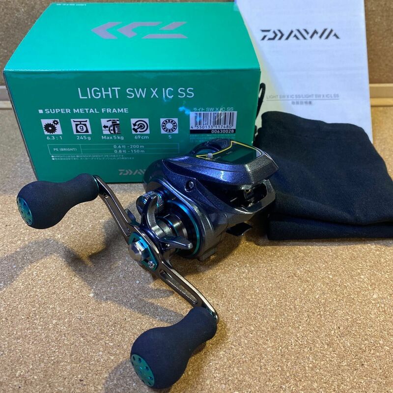 新品 正規品 ダイワ(DAIWA) 20 カウンター付ベイトリール 【LIGHT SW X IC SS】 釣り具 右ハンドル