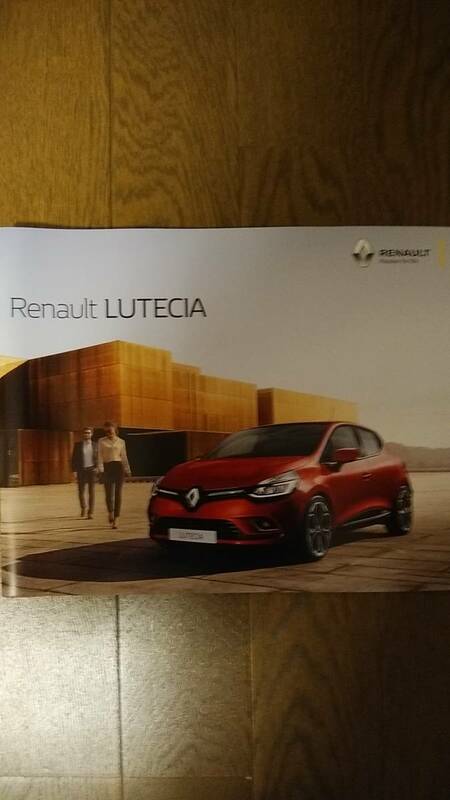 《》Renault　Lutecia　　ルノー　ルーテシア　カタログ　17年10月版 　全38P