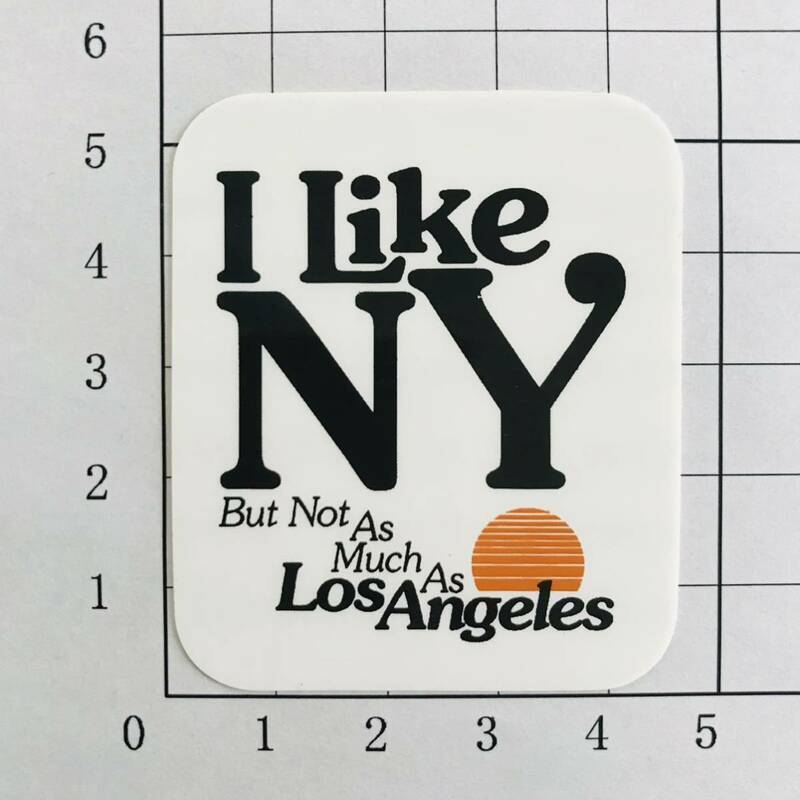 paul frank I like NY But Not As Much As Los Angels sticker ポールフランク ステッカー