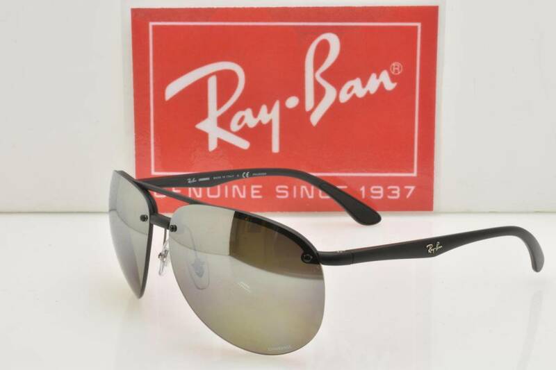 ★新品・正規輸入品！Ray.Ban レイバン POLARIZED 偏光 RB4293CH 60155J ブラック シルバーミラークロマンスポラライズド★