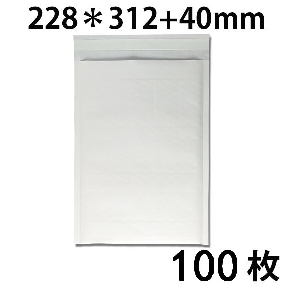 クッション封筒 新品 #2 B5対応 縦 白 内寸208x312mm 100枚 送料無料 配送エリア 全国（北海道・九州・沖縄・離島を除く）