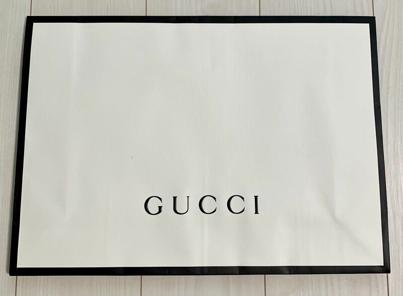 ほぼ 未使用 美品 グッチ ショッピングバッグ ショッパー 紙袋 プレゼント用 GUCCI ミケーレ バッグ ペーパーバック ハンドバッグ