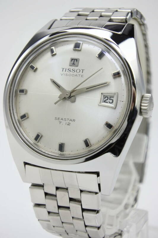☆☆☆スイス老舗名機『シースター T12』　1950年代製　TISSOT VISODATE SEASTAR　T.12　手巻紳士腕時計　純正ベルト　アンティーク逸品