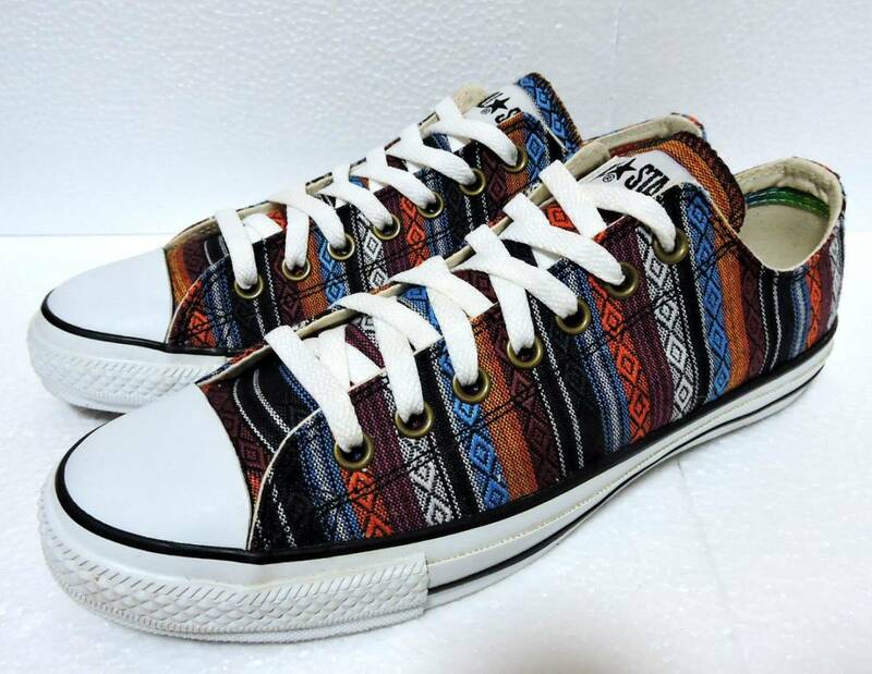 美品 コンバース オールスター エスニック オックスフォード CONVERSE ALL STAR ETHNIC OX US8H 27.0