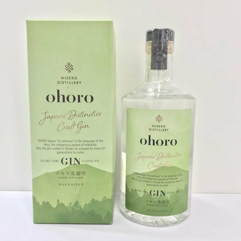 T2033H●未開栓●ohoro GIN ニセコ蒸留所 720ml●スピリッツ アルコール分47% クラフトジン