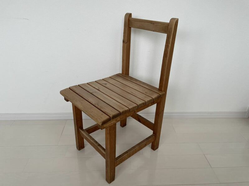 木製 椅子 インテリア アンティーク　古道具　学校