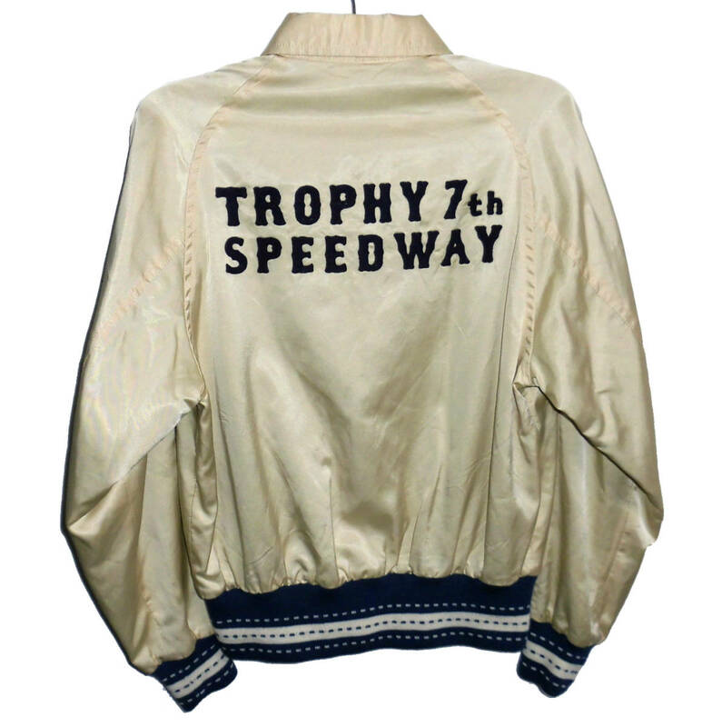 ◇美品 TROPHY CLOTHING トロフィークロージング SEVENTH TEAM JKT 7th SPEED WAY 7周年記念 サテン チームジャケット 36