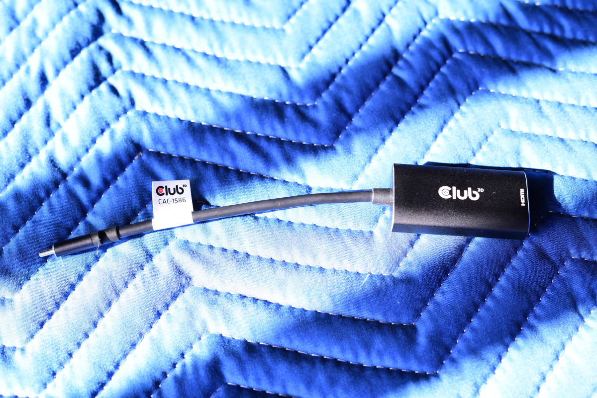 CLUB3D USB-C Gen2 to HDMI2.1 8K 60hz 変換アダプター CAC-1586