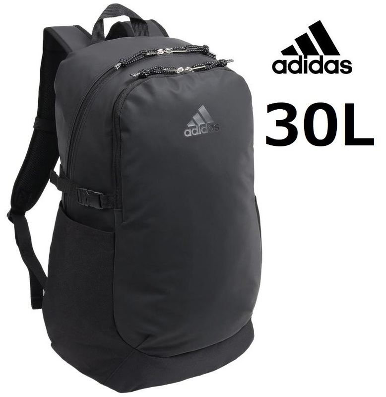 最終値下【最安値宣言25％OFF】1点限り■adidas《アディダス》リュックサック ブラック*大容量30L[B4ファイル]*コーティング素材■12,100円