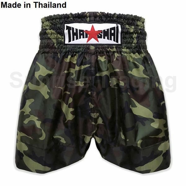 送料無料 新品 THAISMAI ムエイタイ キックボクシング パンツ Mサイズ ユニセックス 迷彩柄 ショーツ ボクシング MMA 格闘技 スポーツ