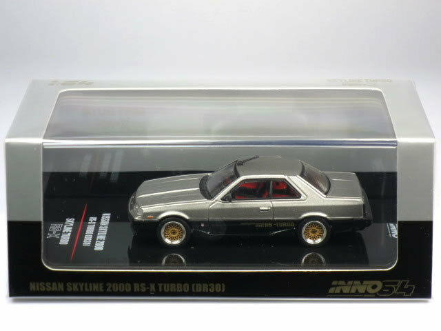 INNO Models 1/64 日産 スカイライン 2000 TURBO RS-X (DR30) シルバーII (IN64-R30-SLBL)