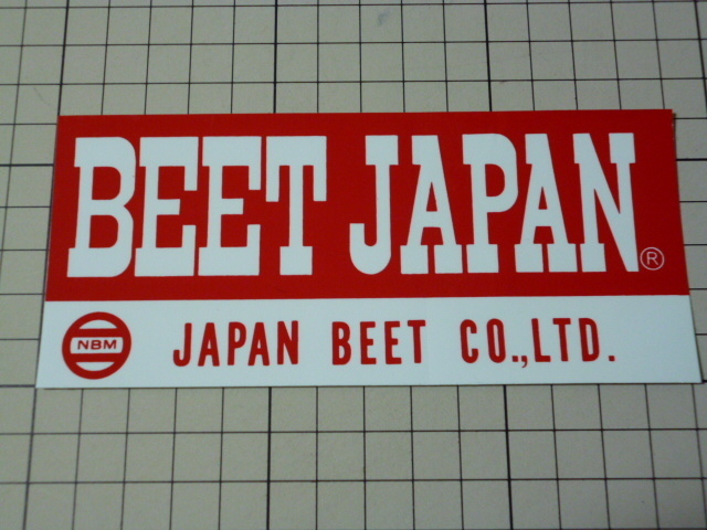 純正品 BEET JAPAN ステッカー 当時物 です(140×62mm) ビート ジャパン