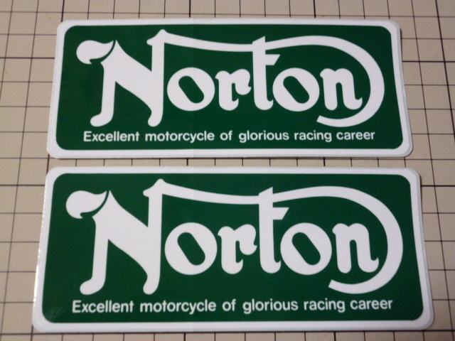 Norton ステッカー 2枚(131×55mm) ノートン